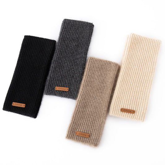 Rib Cashmere Mittens