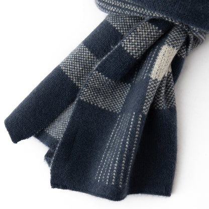 Men Patterned Cashmere Scarf