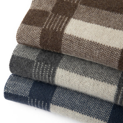 Men Patterned Cashmere Scarf