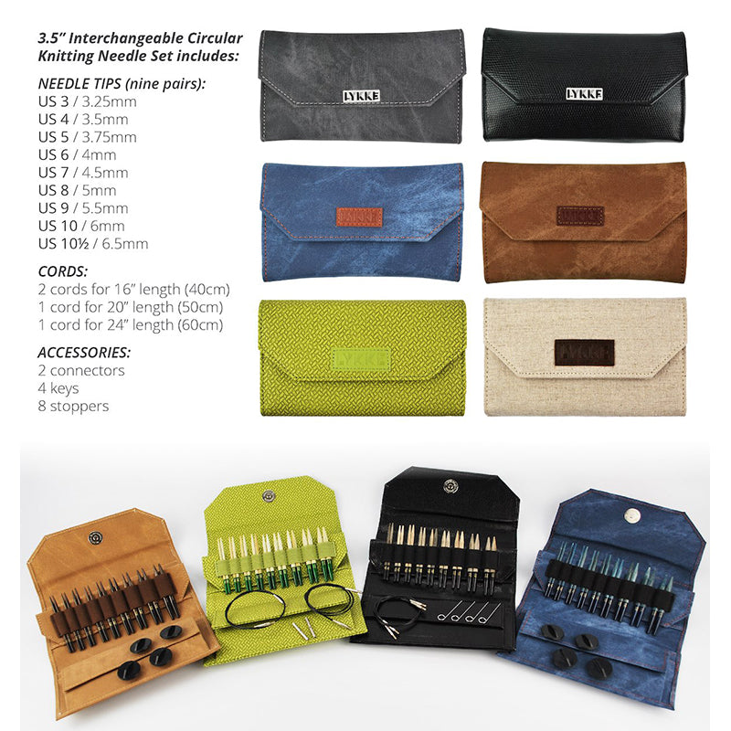 INDIGO 3.5" Interchangeable Needle Set