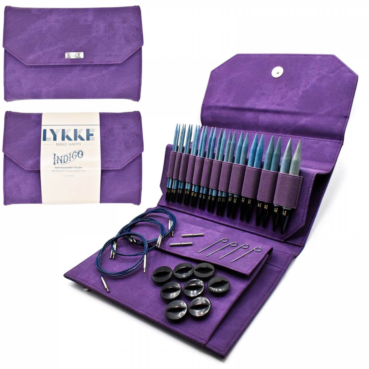 INDIGO 5'' Interchangeable Circular Needles Set