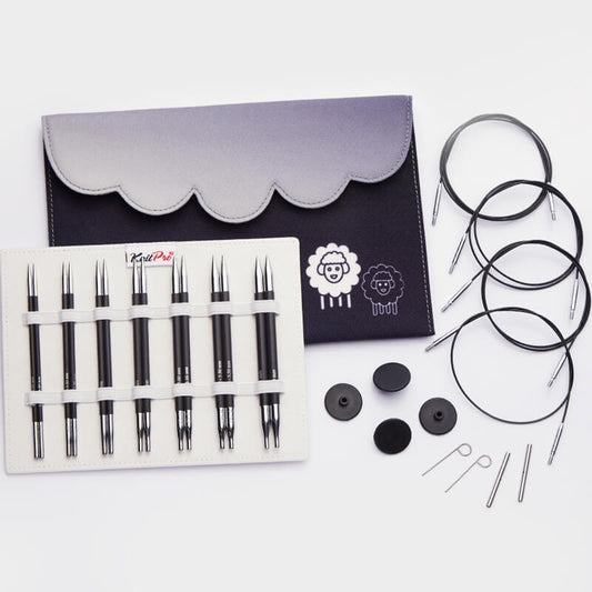 Karbonz Normal 5'' Midi Interchangeable Circular Needles Set