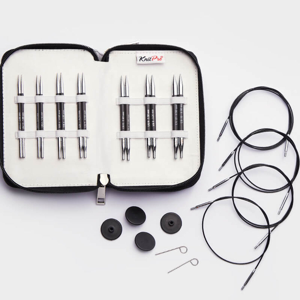 Karbonz Special 4'' Midi Interchangeable Circular Needles Set