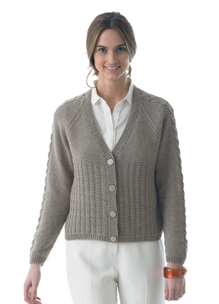 LOT019 Cashmere DK Raglan Cardigan